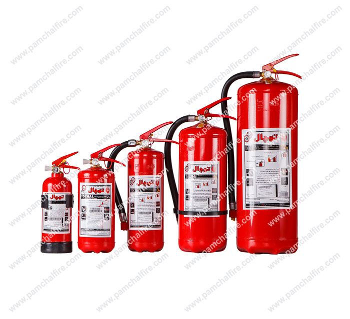 کپسول های آتش نشانی توچال/ خاموش کننده پودری در سایزهای متفاوت