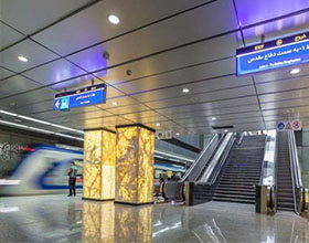 فایرباکس های ایستگاه های مترو اصفهان تولید شده در شرکت پامچال