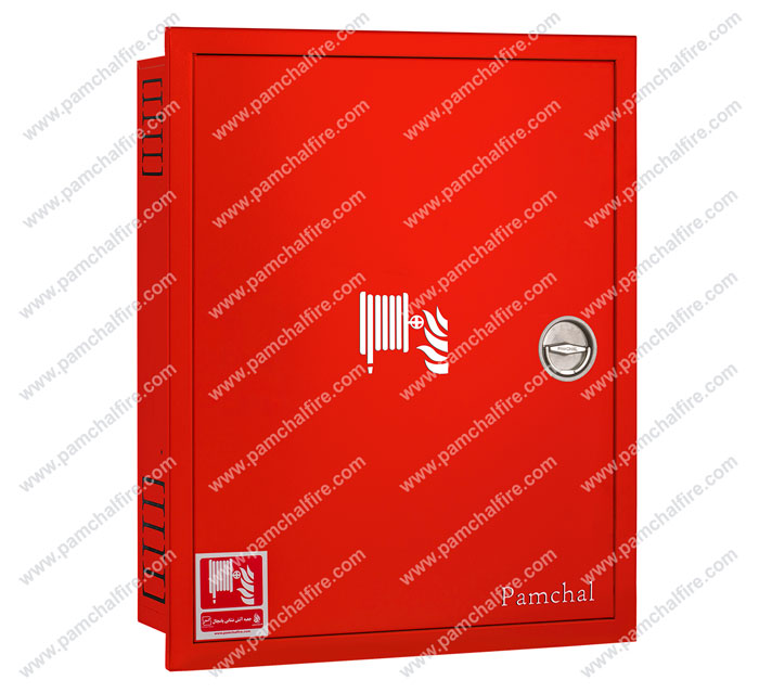 جعبه های آتش نشانی استاندارد/ فایرباکس فولادی تک کابین قرمز چپ بازشو